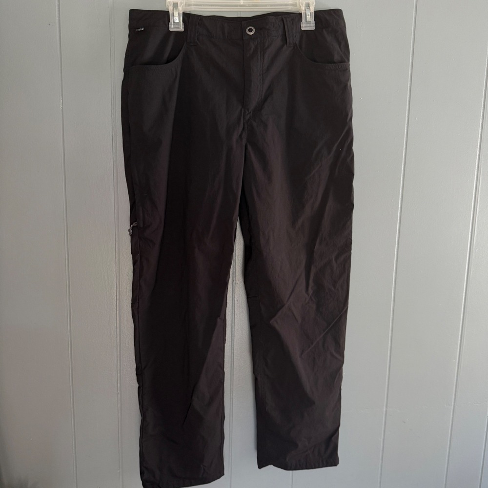 Patagonia Mens Black Quandary Pants Short Recycled Nylon Outdoorsy Gorpcore W 35